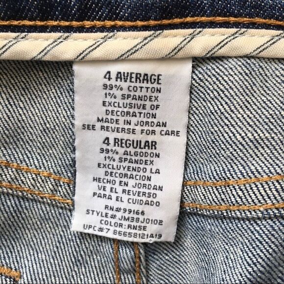 Jordache Flare Mid-Rise Jeans Women’s Size 4 – Dark Wash Retro Y2K Style - Picture 8 of 9